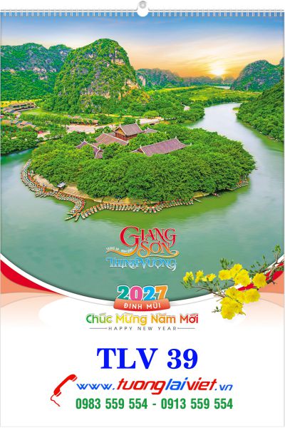 In Lịch lo xo 7 tờ Cảnh đẹp Việt Nam