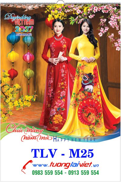 In Lịch lo xo 7 tờ Duyên dáng Việt Nam