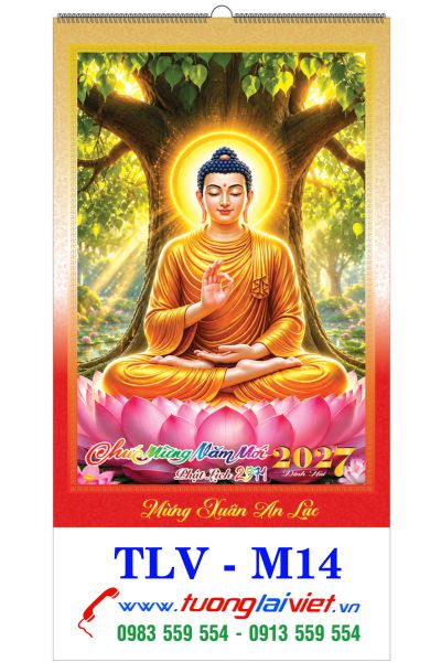 In Lịch lo xo 7 tờ Phật lịch