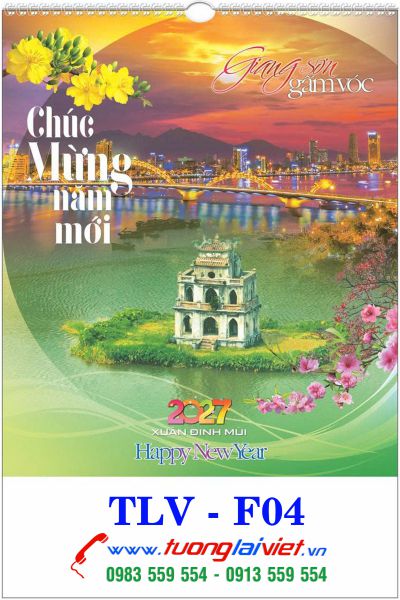 In Lịch lo xo 7 tờ Thắng cảnh