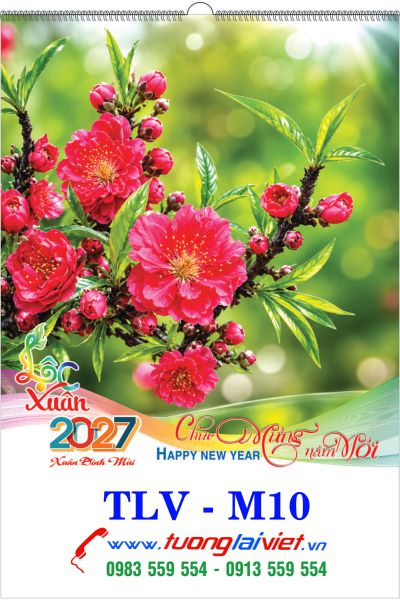 In Lịch lo xo 7 tờ Xuân lộc phát
